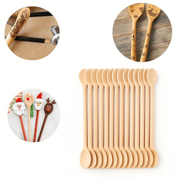 Mr. Woodware - Craft Wooden Spoons Bulk – 12 Inch – Set of 24