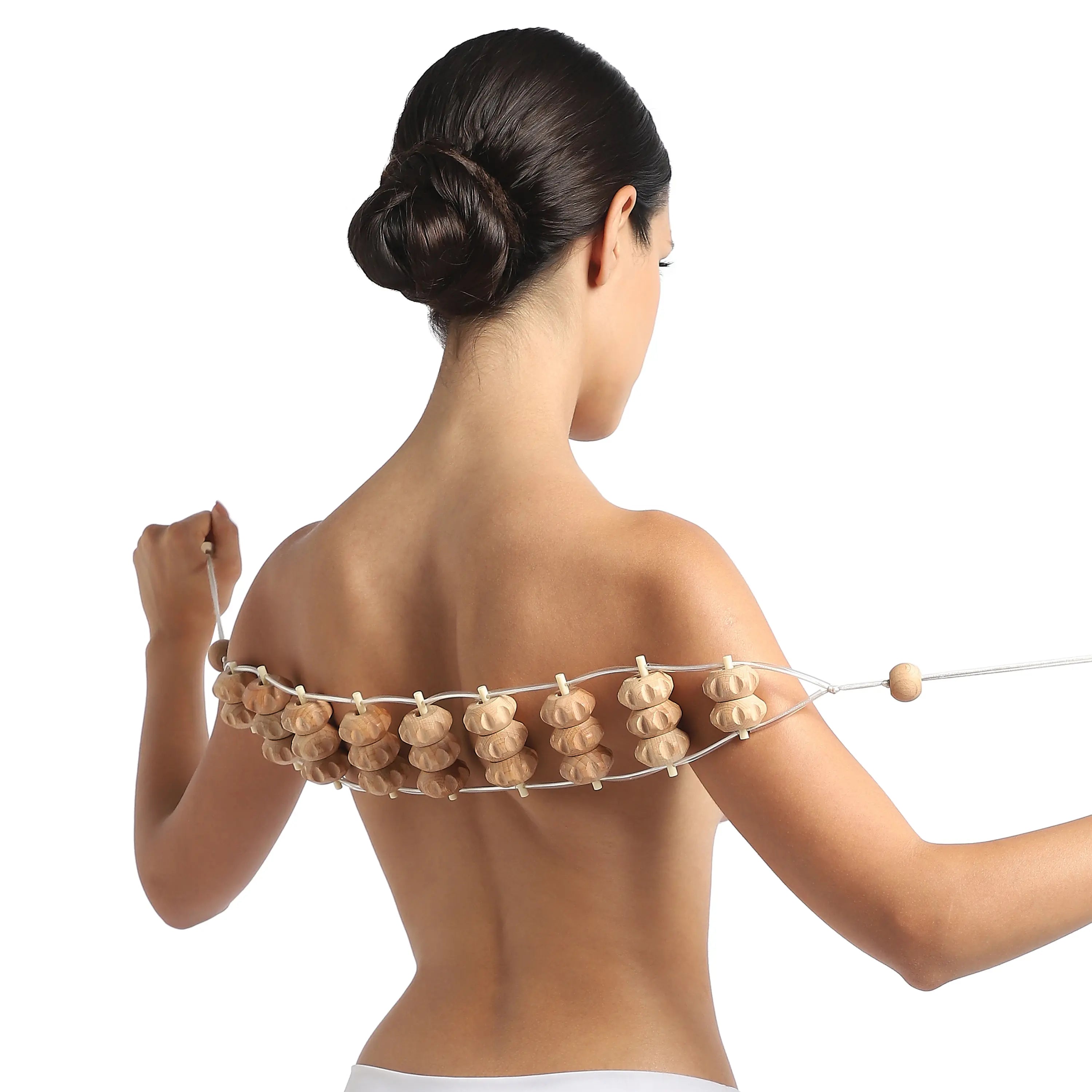 Beechwood Rope Roller Back Massager – 47.2 Inch