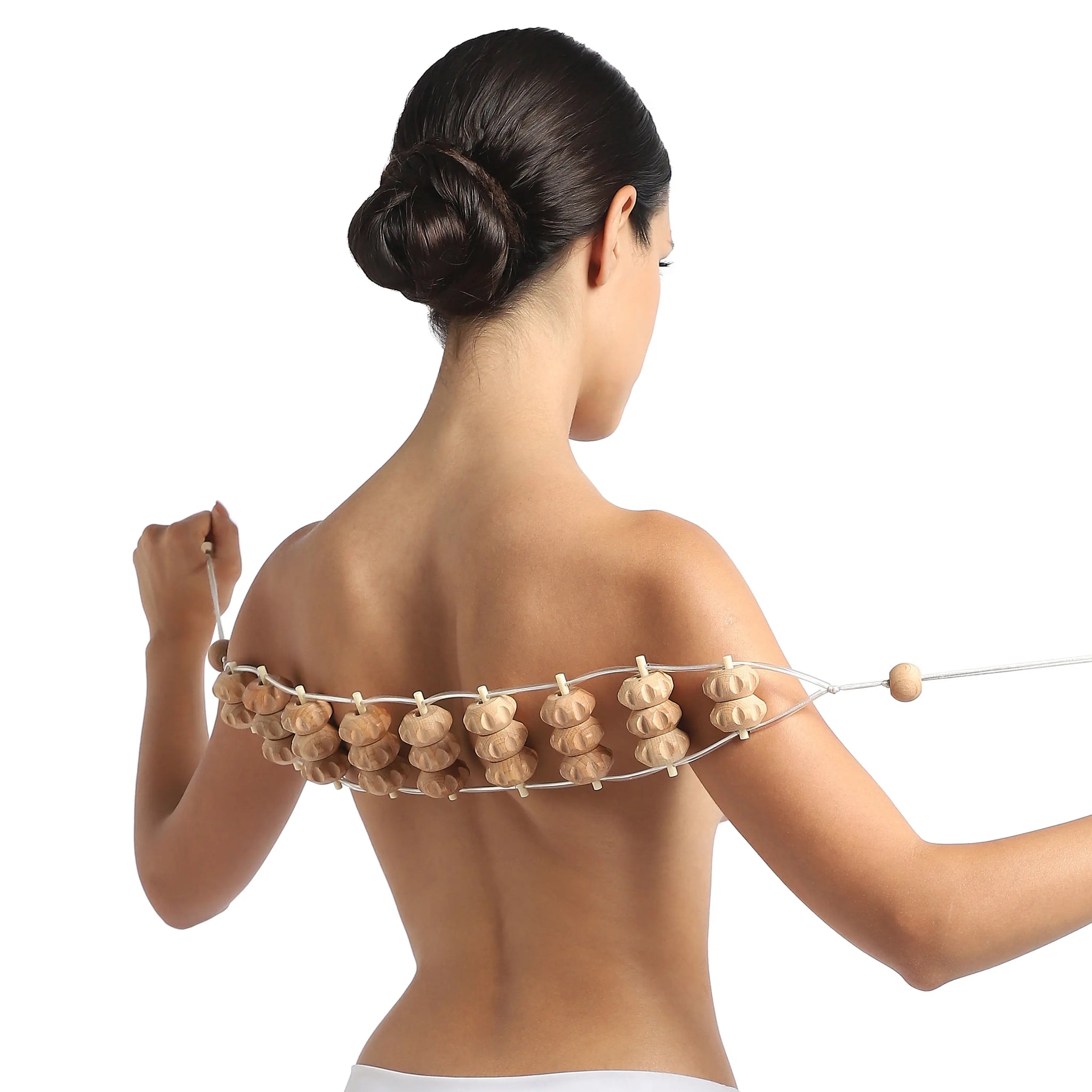 Beechwood Rope Roller Back Massager – 47.2 Inch