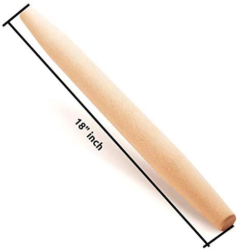 Beechwood French Rolling Pin – 18 Inch