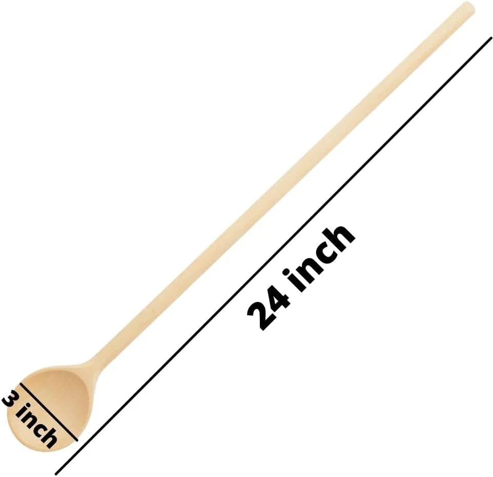 Beechwood Cooking and Mixing Spoon Utensil – 24 Inch
