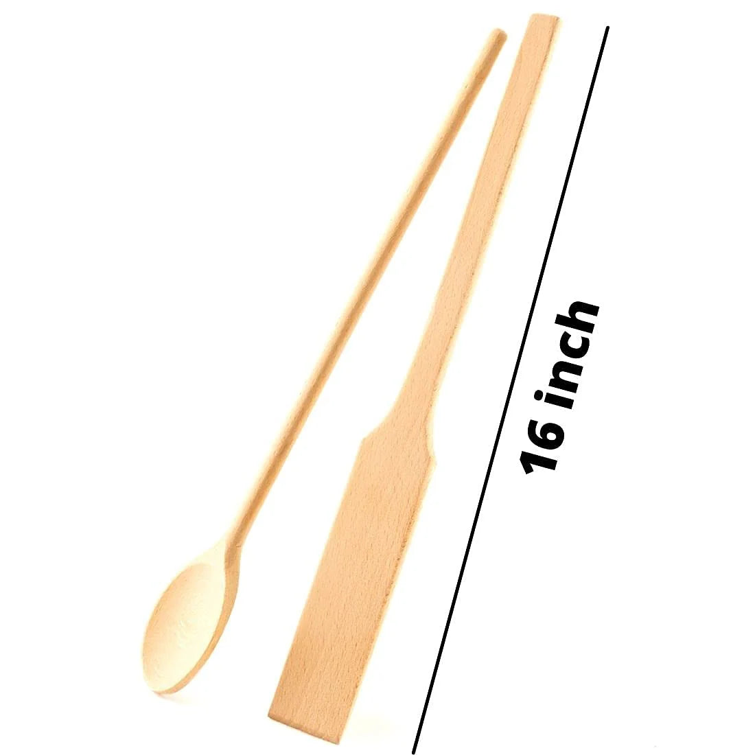 Beechwood Cooking Spatula & Paddle – 2pcs Set