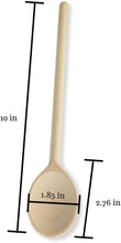 Load image into Gallery viewer, Beechwood Cooking Spoons Set – 10 Inch

