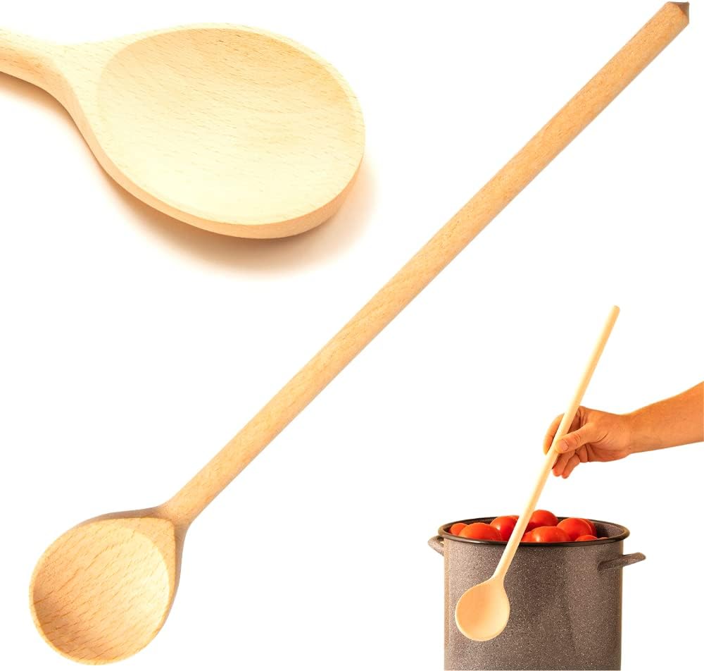 Beechwood Cooking and Mixing Spoon Utensil – 24 Inch