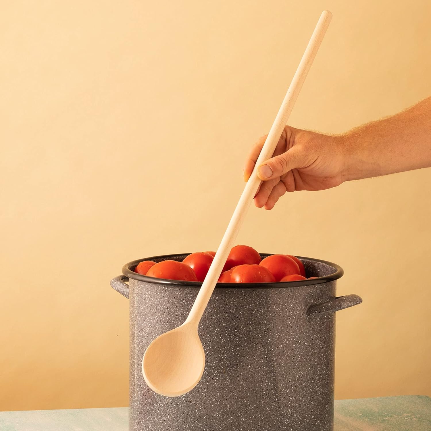 Beechwood Cooking and Mixing Spoon Utensil – 24 Inch