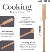 Load image into Gallery viewer, Beechwood Cooking Paddle – Stirring Spatula (change inventory location before activating)
