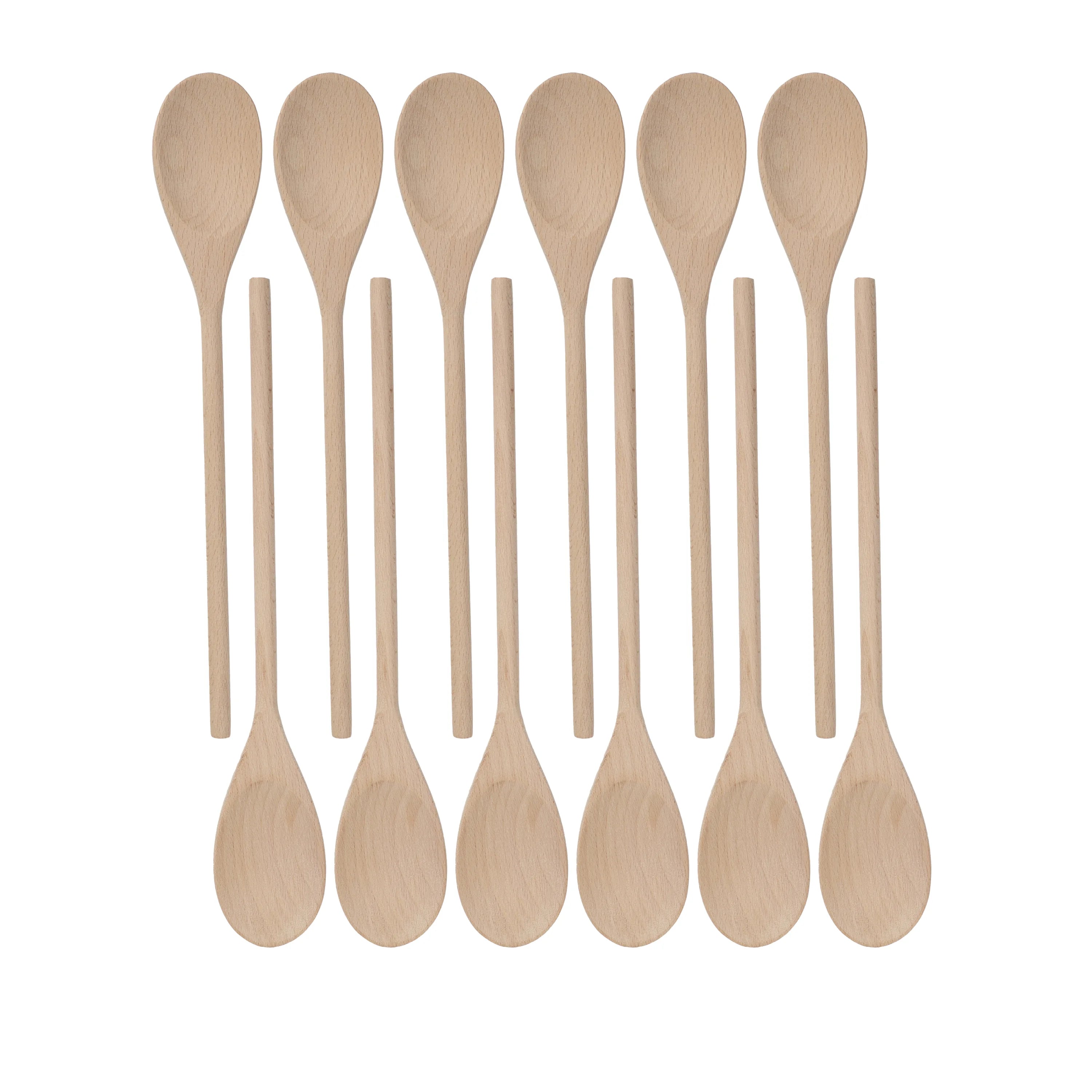 Beechwood Cooking Spoons Set – 12 Inch