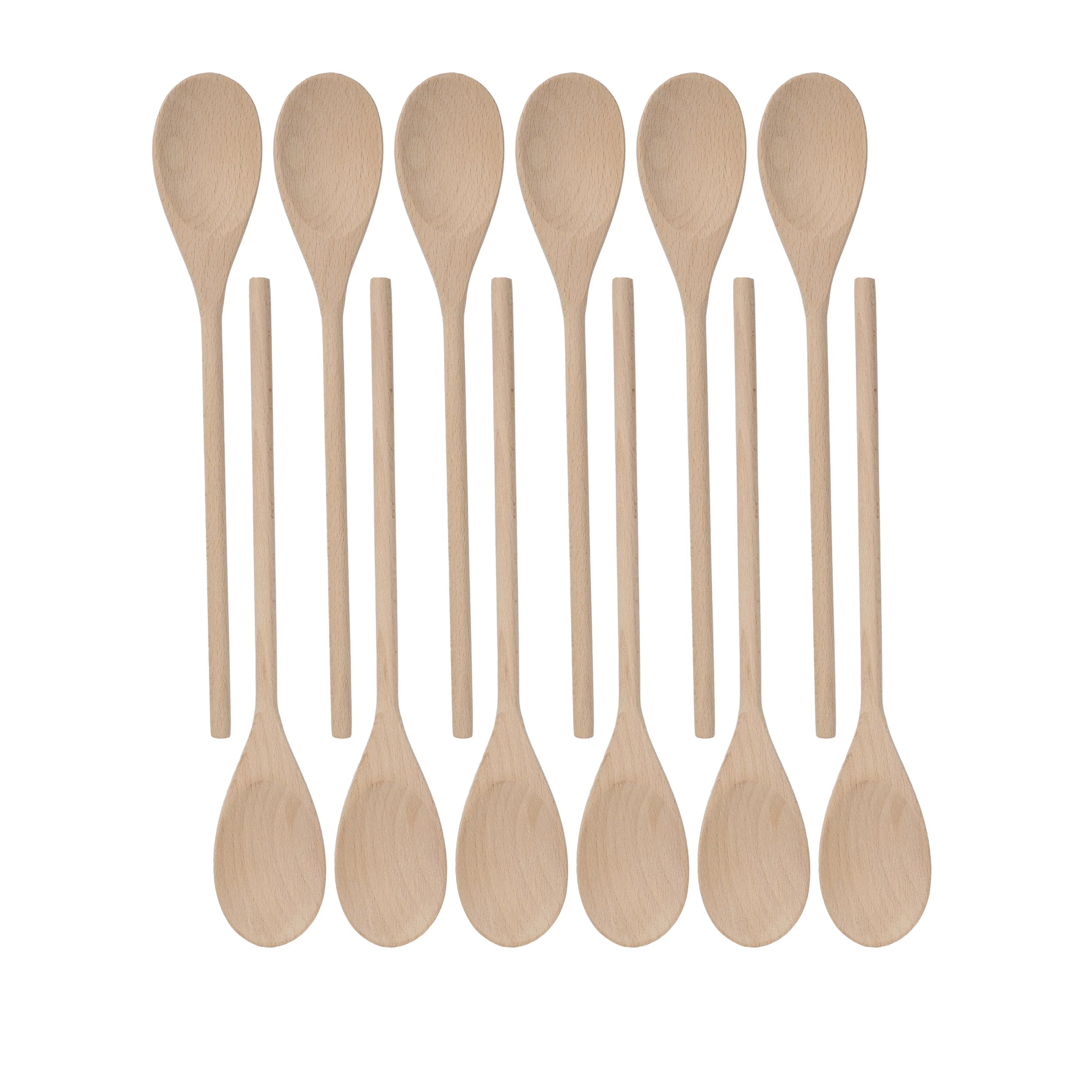 Beechwood Cooking Spoons Set – 12 Inch