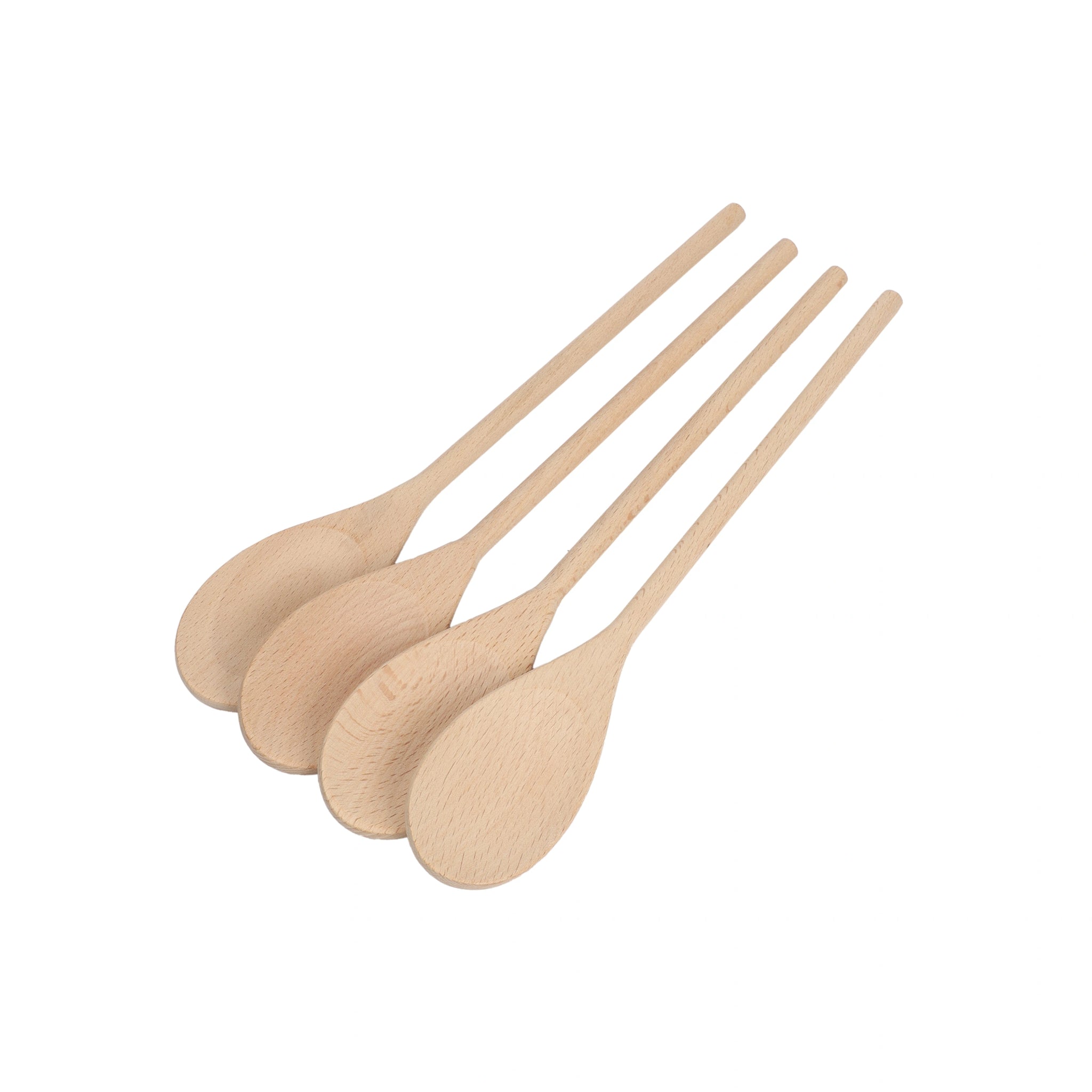 Mr. Woodware - Wooden Kitchen Spoons 10 Inch – Set of 12