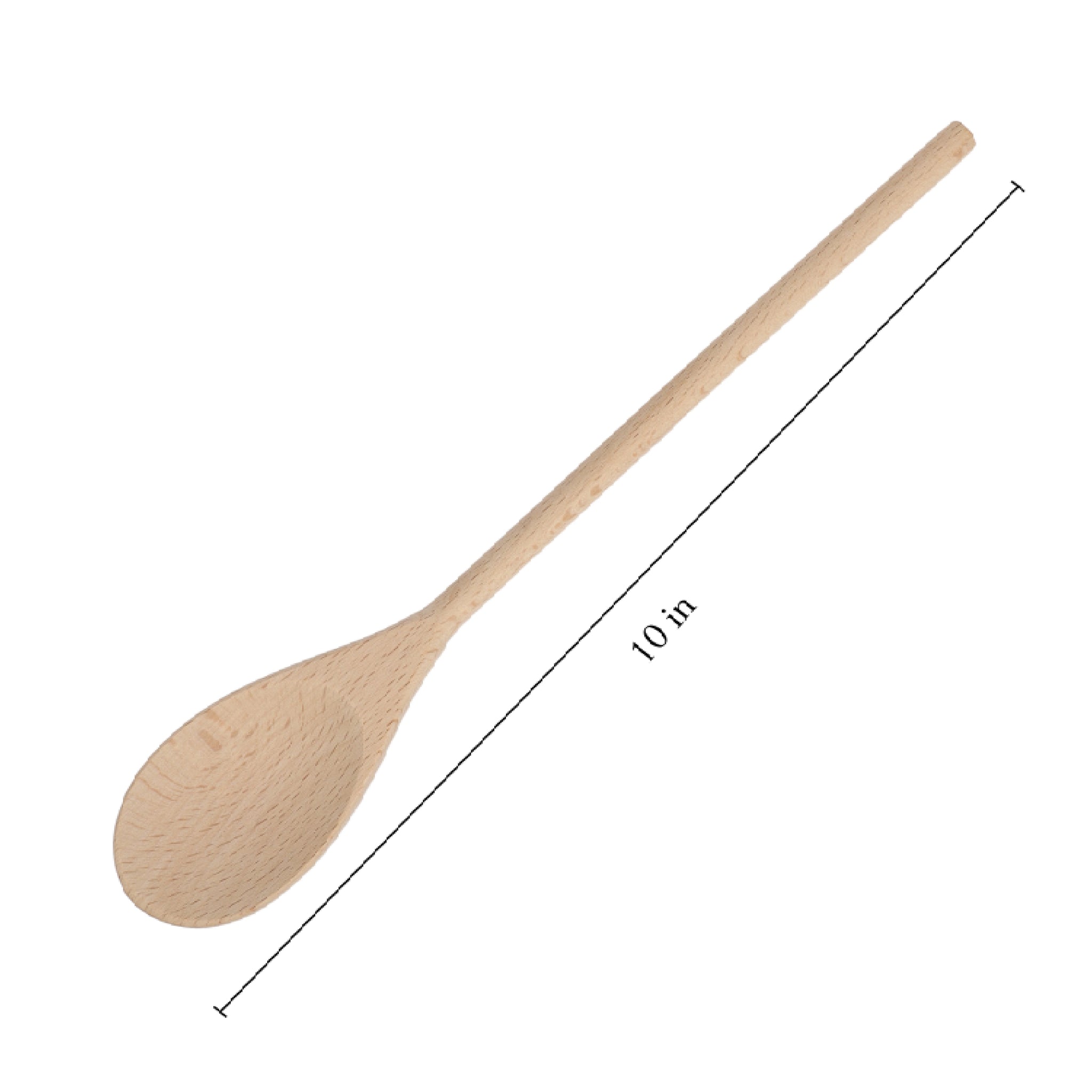Mr. Woodware - Wooden Kitchen Spoons 10 Inch – Set of 12