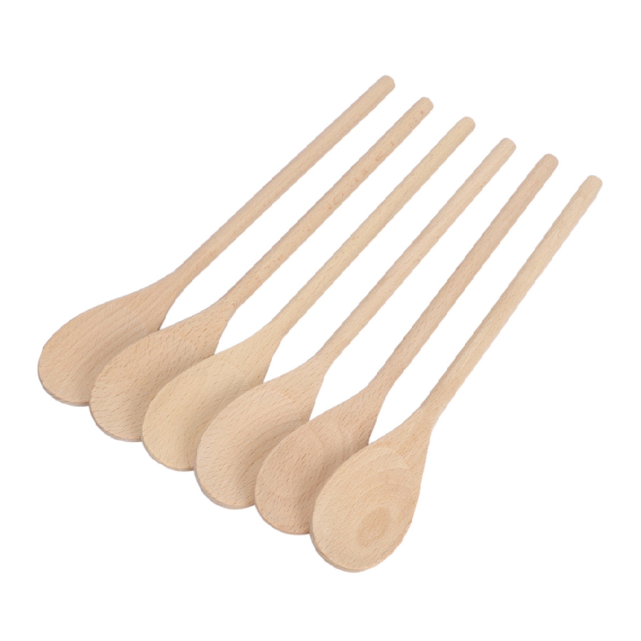 Mr. Woodware - Small Wooden Spoons Bulk – 10 Inch – Set of 24
