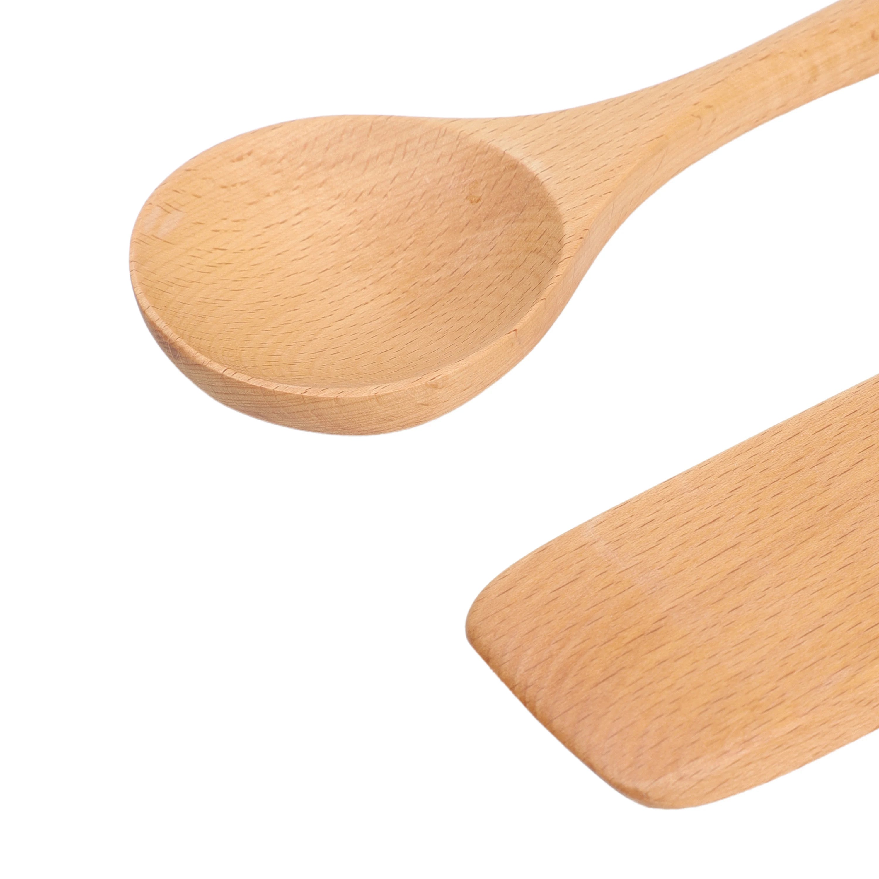 Beechwood Cooking Spatula & Paddle – 2pcs Set