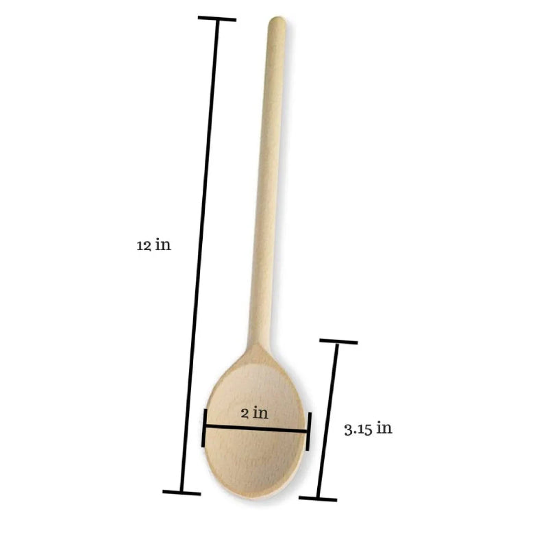 Mr. Woodware - Craft Wooden Spoons Bulk – 12 Inch – Set of 24