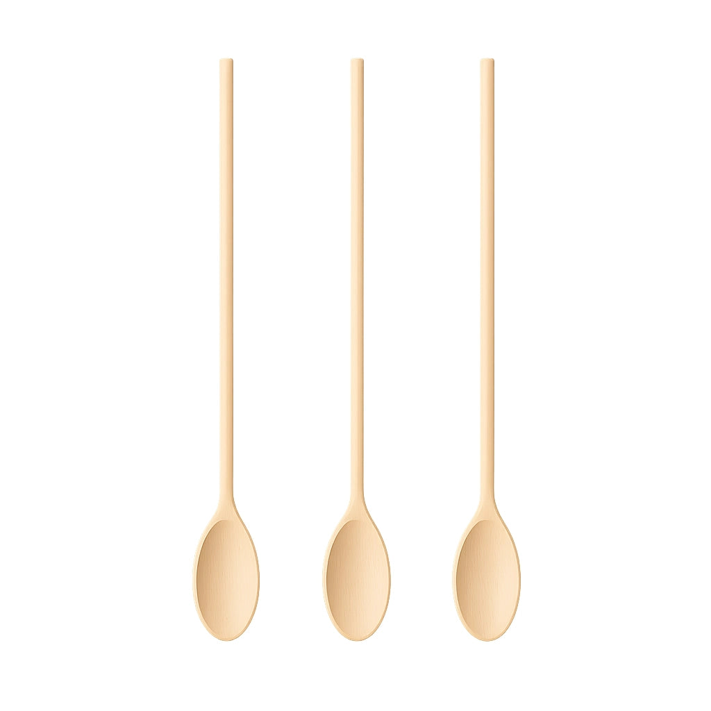 Beechwood Cooking Spoons Set – 16 Inch - 3pcs