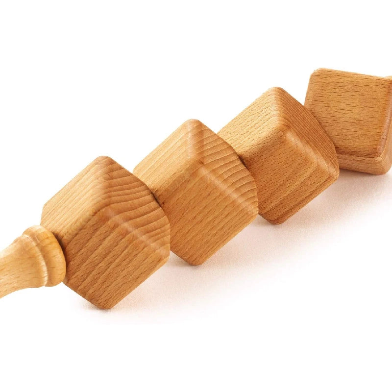 Beechwood Dice Massage Roller Stick – 15 Inch