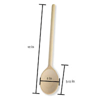 Mr. Woodware - Wooden Cooking Spoons Bulk 12 Inch – Set of 6