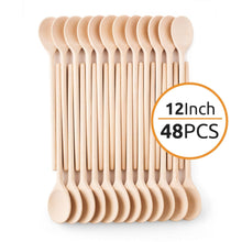 Load image into Gallery viewer, Mr. Woodware - Craft Wooden Spoons Bulk – 12 Inch – Set of 48
