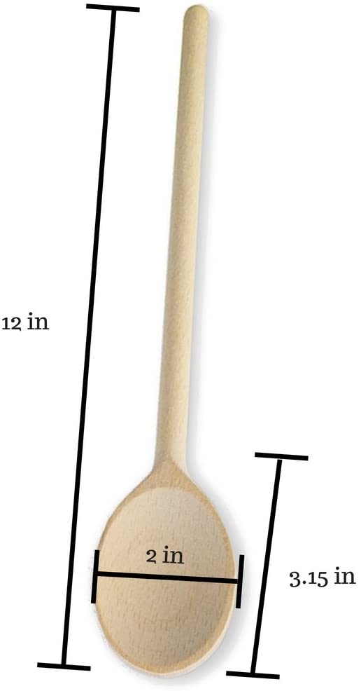 Mr. Woodware - Craft Wooden Spoons Bulk – 12 Inch – Set of 24