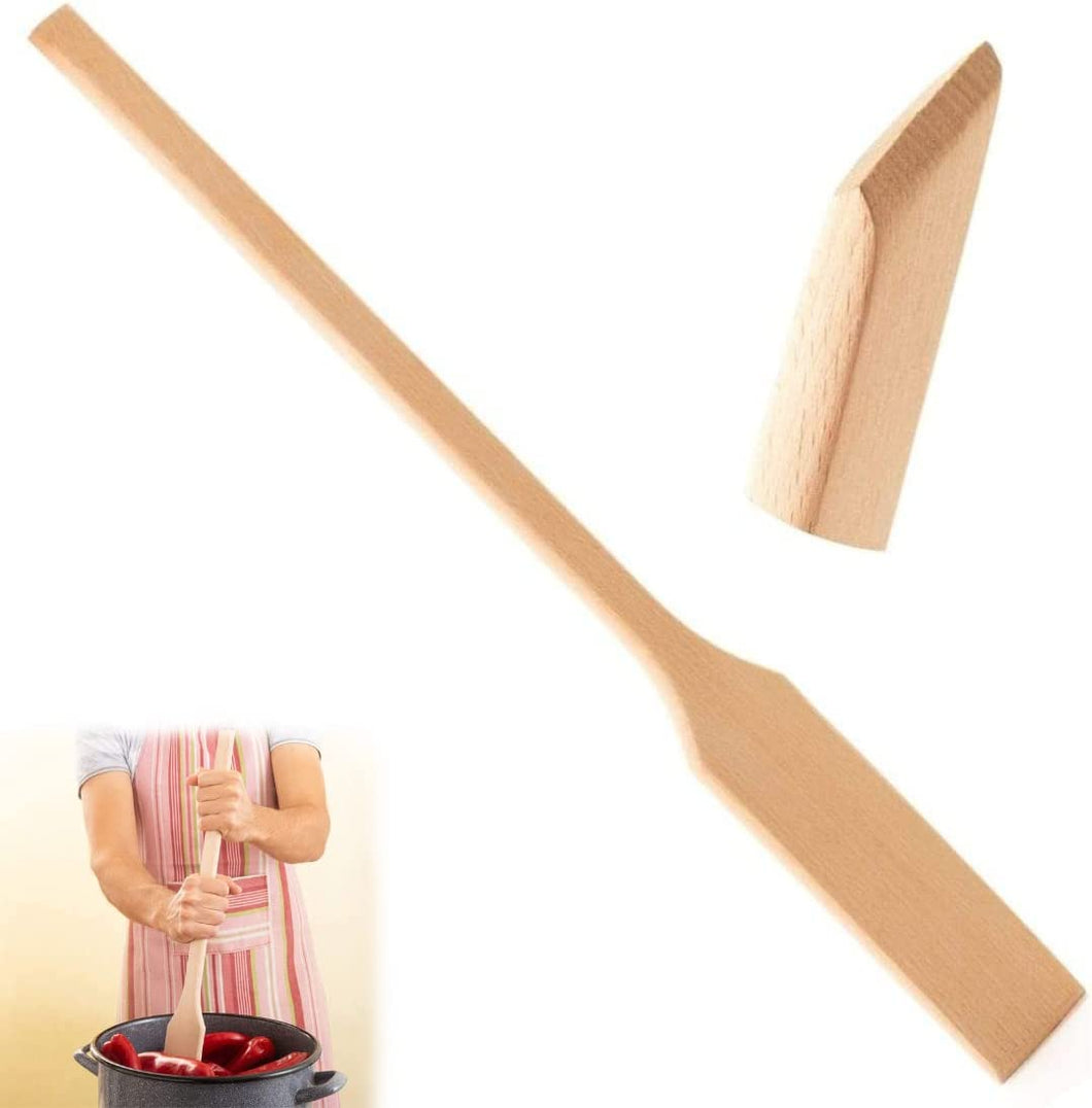 Mr. Woodware - Wooden Stirring Paddle Spatula For Cooking & Mixing in Big Stock