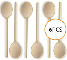 Load image into Gallery viewer, Mr. Woodware - Wooden Cooking Spoons Bulk 12 Inch – Set of 6
