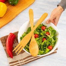 Load image into Gallery viewer, Mr. Woodware - Professional Cherry Wood Kitchen Salad Servers
