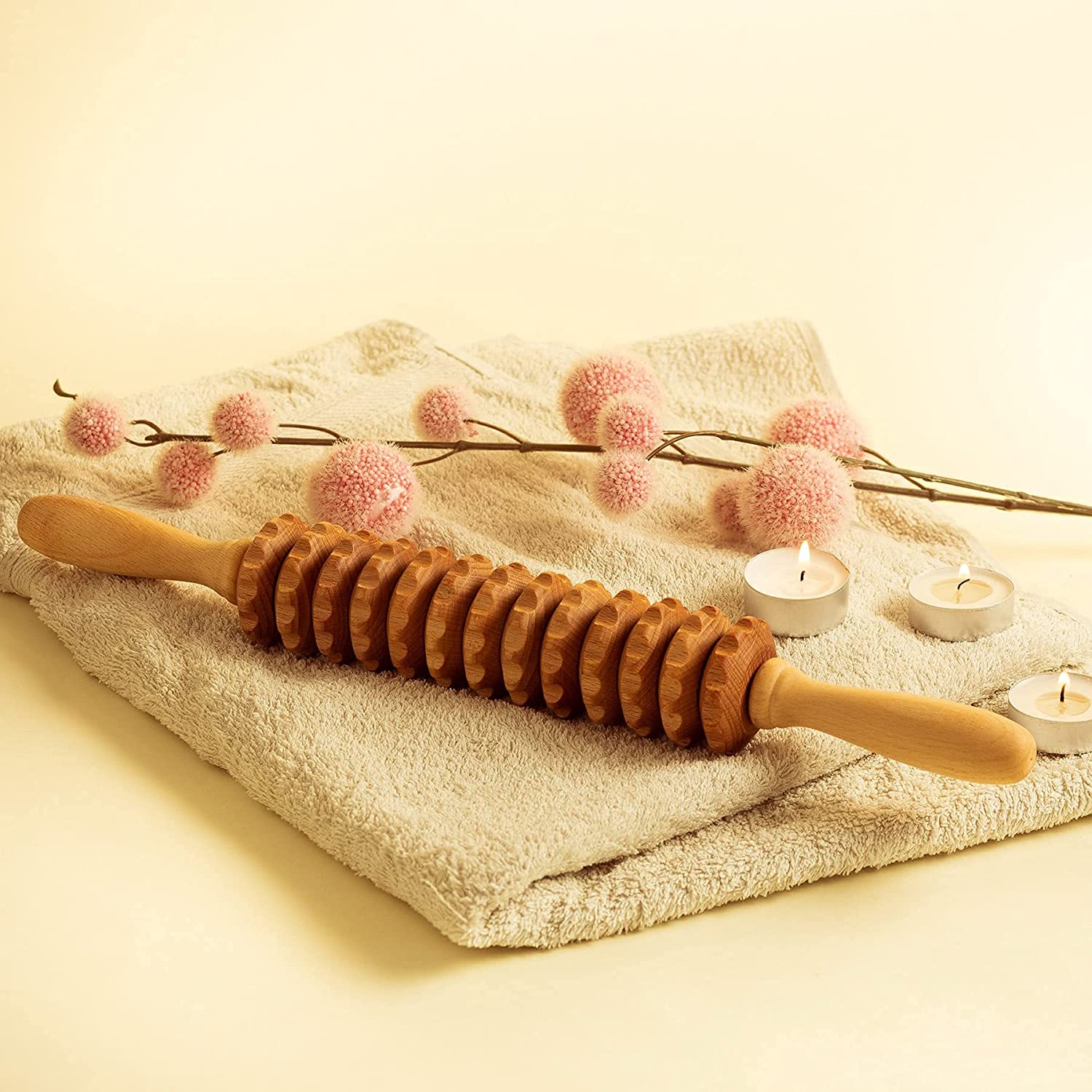 Lymphatic Drainage Straight Massage Roller - Recommended by Professionals
