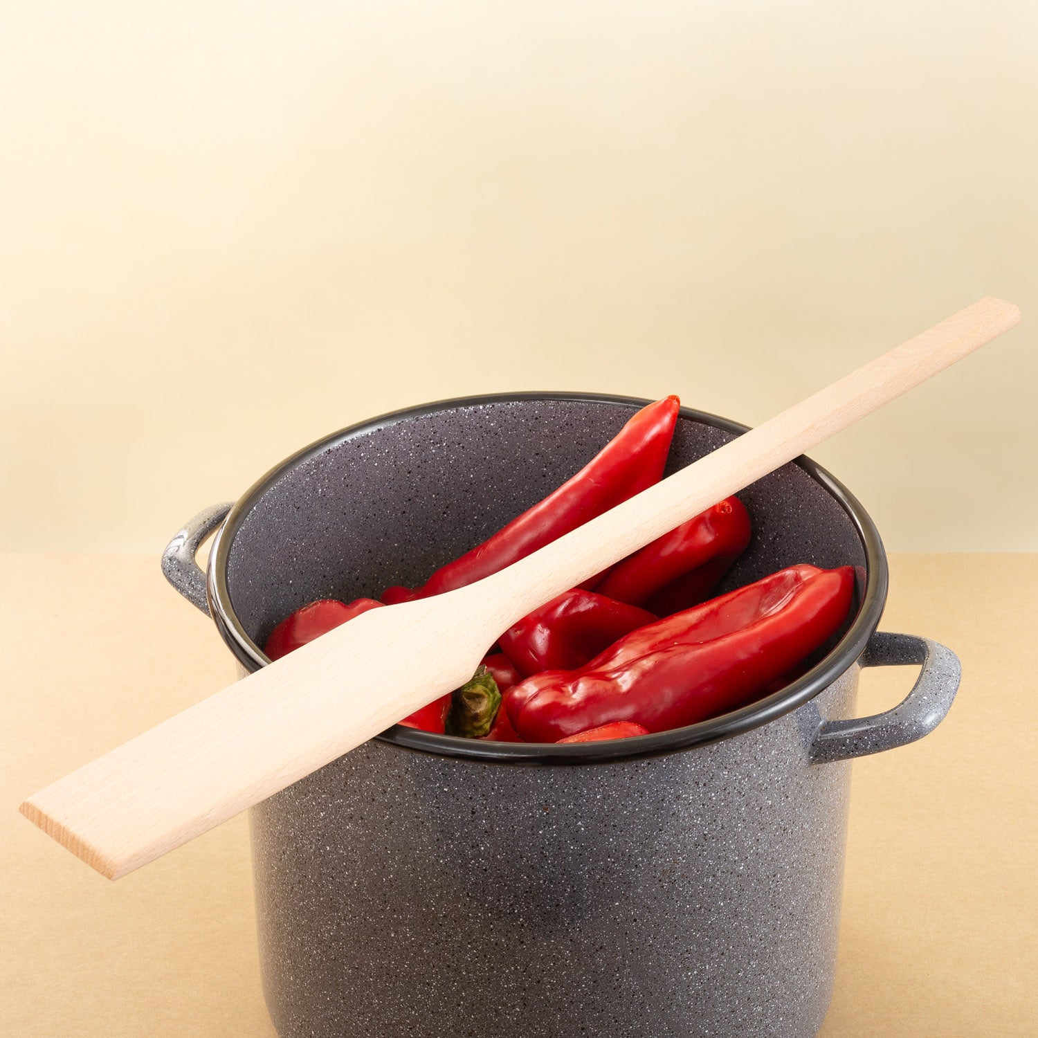 Mr. Woodware - Wooden Stirring Paddle Spatula For Cooking & Mixing in Big Stock