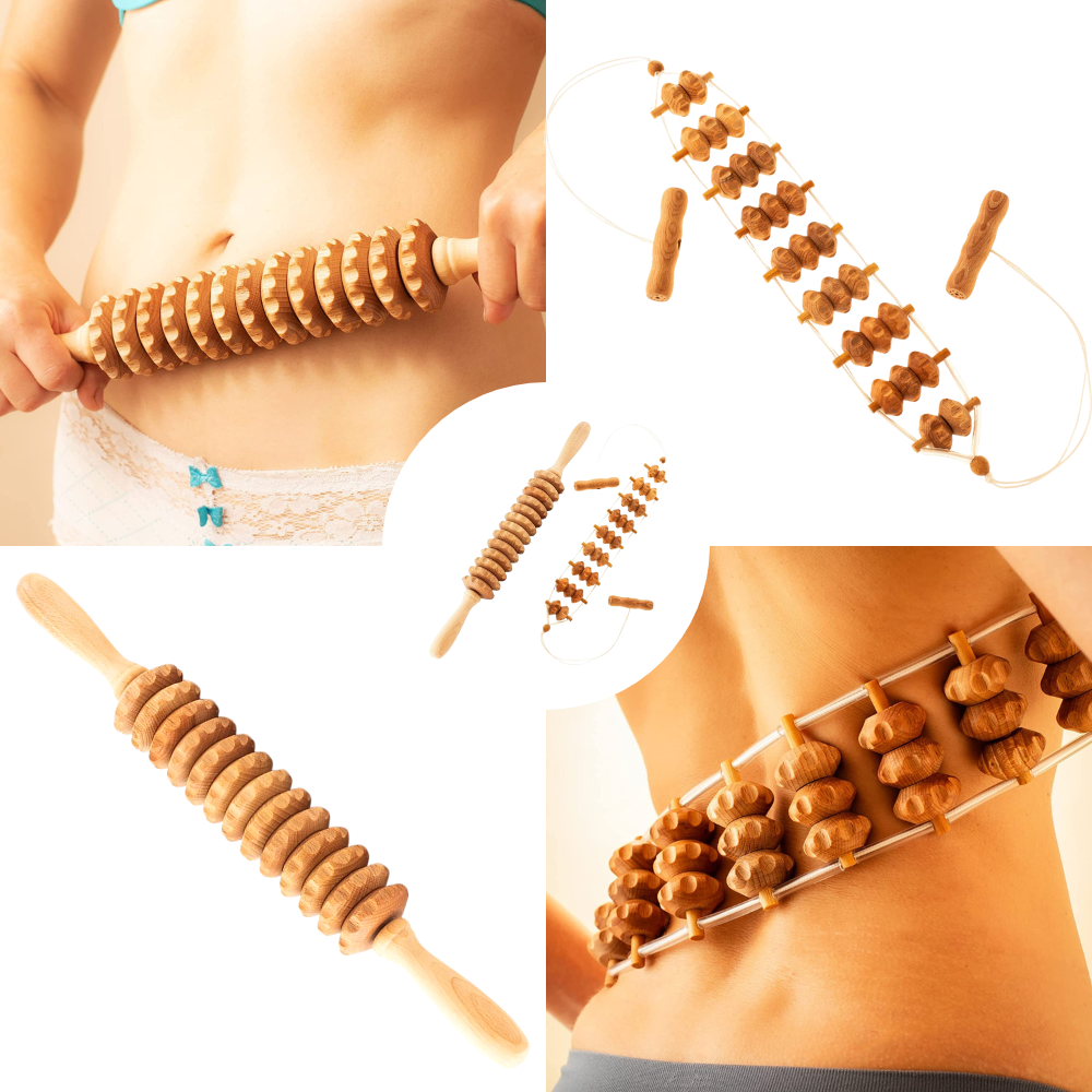 Lymphatic Drainage Straight Massage Roller - Recommended by Professionals