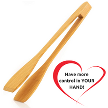 Load image into Gallery viewer, Mr. Woodware - Professional Cherry Wood Kitchen Tongs

